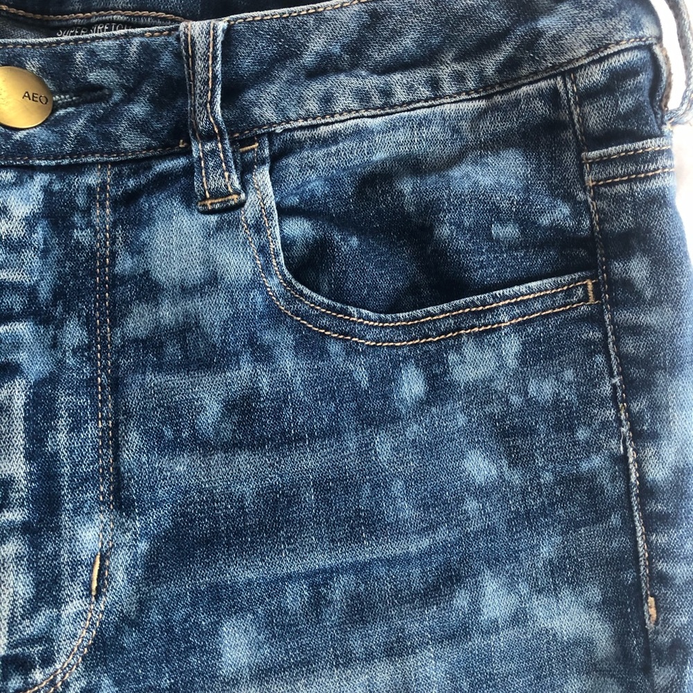 ACID SPLATTER WASH AE HIGH RISE JEANS - Picture 4 of 7